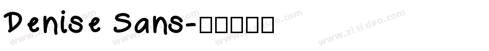 Denise Sans字体转换